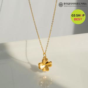 [한국금다이아몬드] 순금 펜던트 24K 금 할로우 네잎 클로버 하트 팬던트