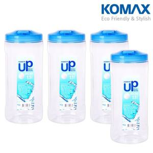 넓은 주입구로 내부 세척이 편리한 UP 물병 1.1L 4개