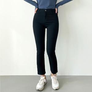 기모바지 카린 기모 블랙 일자 팬츠 SD-221224 여성겨울블랙진