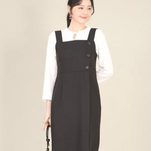 애비뉴투지 엄마옷 뷔스티에 스퀘어 여성 봄 가을 정장 조끼 원피스 K03528