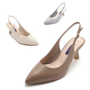 [세라] 구두 여성화 슬링백힐 S22G003 베이지 크림 그레이 6CM