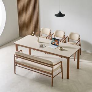 [착불배송 상세확인] CZ2395 세라믹 6인용 원목 벤치 식탁세트 2000 1color