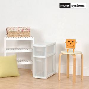 모아시스템즈 로망스 2단 서랍장/주방수납장 틈새수납장