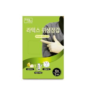 요리를그리다 라텍스장갑(S) 10매 요리/청소/미용
