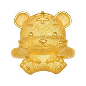 [한국금다이아몬드] 아기 순금 호랑이 돌반지 24K 3.75g 100일 선물