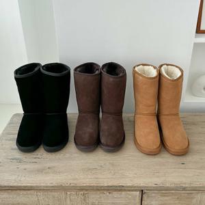 H스타일(YS)Ka1016천연소가죽미들어그부츠 여성 겨울 천연소가죽