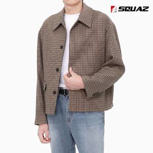 [스콰즈]스콰즈 공용 간절기 자켓 루즈핏 울자켓 아우터 SOP071