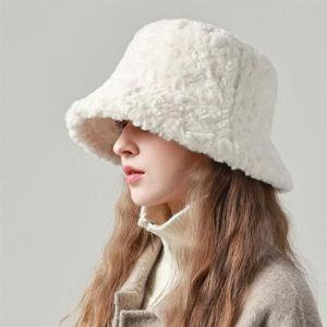 프리미엄 겨울 여성 털모자 방한 버킷햇 벙거지 모자
