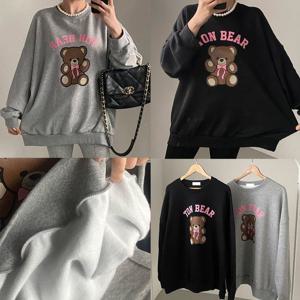 [아이우먼]위쉬몰 RA 톤톤곰인형오버핏맨투맨(T584H501) 빅사이즈