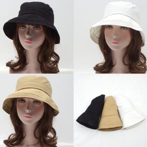 내추럴 언발 면 벙거지S1424띠챙퀼팅