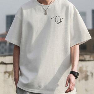 [모로엠] 귀여운 부드러운 캐주얼 입술넥티 남자반팔티 DMS-TSH-Q4138942