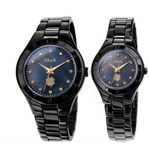 아트박스/글륵 행운의 시계 GL1304M-BK/GL1304L-BK 커플시계 본