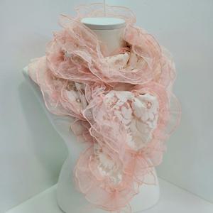 [애슬릿] 쁘띠 레이스 셔링 미니 머플러 목도리