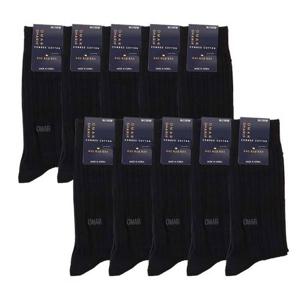 [오마샤리프]남성 링크스카니발 정장양말 장목검정10족 장목양말