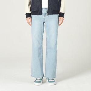 여)라이트블루 컬러감의 탈색 워싱 데님 AO1DTG162-LB