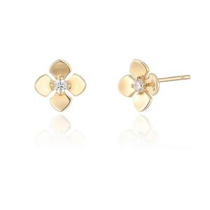 [GB] 쁘띠 네잎클로버 14K GOLD 귀걸이 LPFO1008G