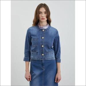올리비아로렌 HC04 라운드 데님 자켓 VVBMJ4M3471