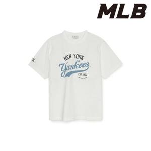 MLB (3ATSV0553-50IVS) 바시티 빈티지 그래픽 오버핏 기능성 반팔 티셔츠