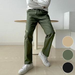 [모로엠] 남성 밴딩 면바지 일자 냉장고 바지 ON-PTS-QWFHM0BC