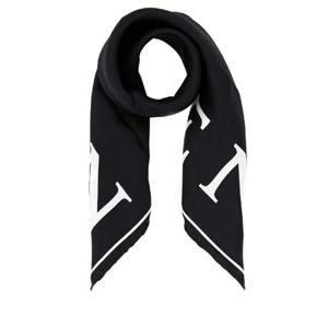 ALEXANDER MCQUEEN 블랙 실크 스카프 8064893001Q 1078