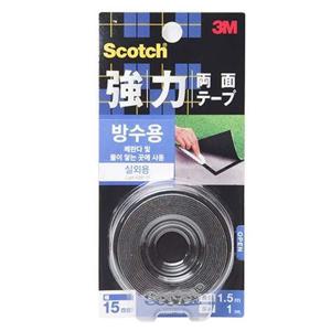 3M 초강력 양면테이프 KWP-15 방수 15mmx1.5m(20개입) 아크릴폼양면테이프