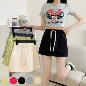 캐쥬얼 허리밴딩 패션 치마 바지 URD-254 치마바지 반바지 여성반바지 여성치마반바지 홈웨어반바지