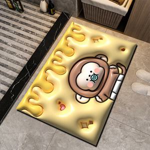 [포유매트]포유 3D 카툰 입체 욕실 화장실 주방 규조토 발매트