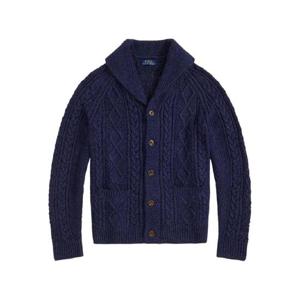 폴로 랄프로렌 케이블 니트 숄 칼라 가디건 710P02704001