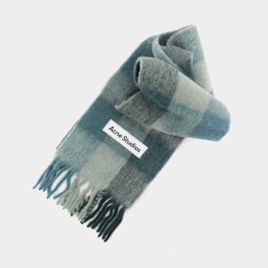 아크네 25FW 멀티체크 모헤어 오버사이즈 여성 머플러 CA0084 DUD