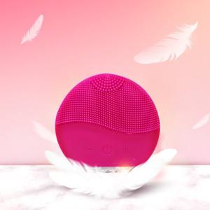 실리콘 진동클렌저 mini2 세안기 각질 피지제거 모공 핫핑크