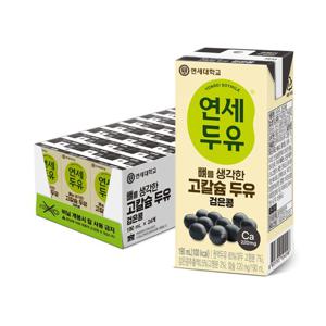 연세 뼈를생각한 고칼슘 두유 검은콩 190mlx24입
