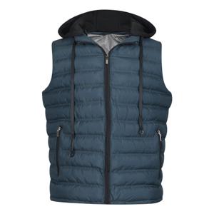 남자 발열안감 탈부착 후드 패딩조끼 NE-VEP-401-블루