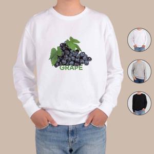 [알티피아]맨투맨 전색상 계절과일 포도 과일나무 GRAPE3