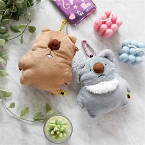 앙증 푹신 파우치형 동물인형 키링 가방걸이 6TYPES