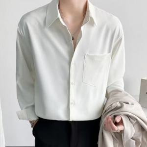 [모로엠] 남성 깔끔 포켓 포인트 남성여름셔츠 린넨셔츠 DMS-SHS-Q4128297