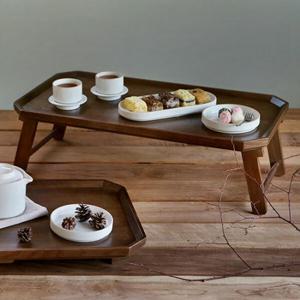 아트박스/에라토 우딘 월넛 소반 배드 트레이 M