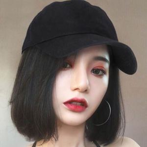 [에이치플러스몰]단발가발 일체형 캡모자LD1214