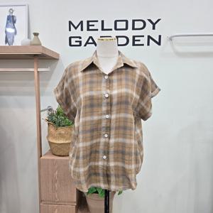 [멜로디가든]멜로디가든 하쿠 체크 남방 M25M6B128_SH