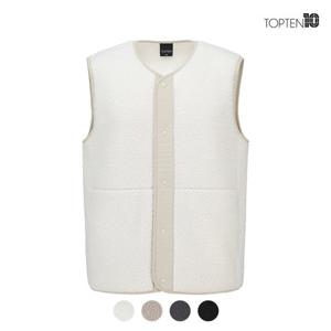 [탑텐][탑텐] 남성 에코 쉘파 브이넥 베스트 A_MSC4TC1901