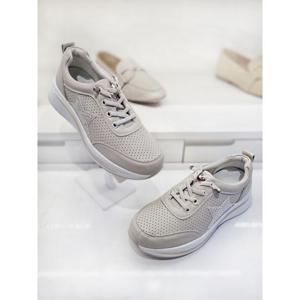 [쎄레스]밴딩끈 펀칭 스니커즈 소가죽 운동화 (3.5cm) C3R22Y5KR468