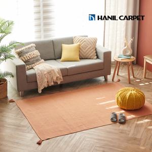 [한일카페트] 팔레트 핸드메이드 코튼 테슬 러그 100x150