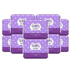 슈베스 생리대 프라이데이 울트라슬림 대형 12p x10팩