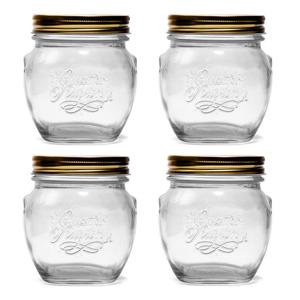 보르미올리 밀폐 유리용기 300ml 4P 양념통 잼병 공병