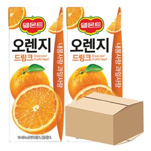 델몬트 오렌지 드링크 190ml 48팩 팩음료