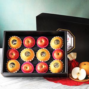 [이룸팜스]다복 명품사과.배 혼합세트2호6kg(사과6입,신고배6입)