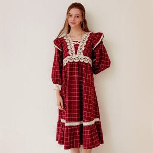 바풀 LL44066-32 여성잠옷 파자마 원피스 잠옷 홈드레스