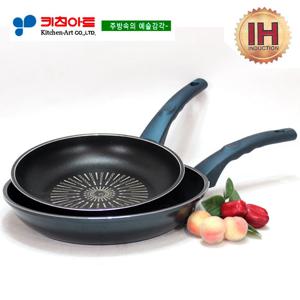키친아트 까사(인덕션) 티타늄후라이팬2종(A)(24+28)