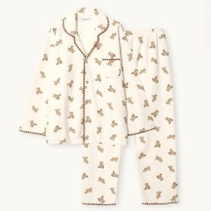 바풀 LL44093-11 커플잠옷 겨울 양털 파자마 남성 여성 투피스