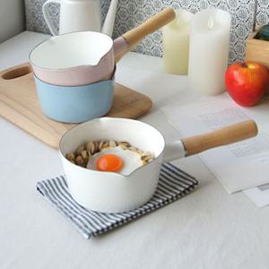 열전도율 높은 마시피렌체 파스텔 법랑 밀크팬