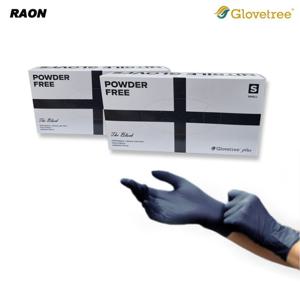 글러브트리 니트릴장갑 블랙 M 100매 라텍스/요리/위생/산업